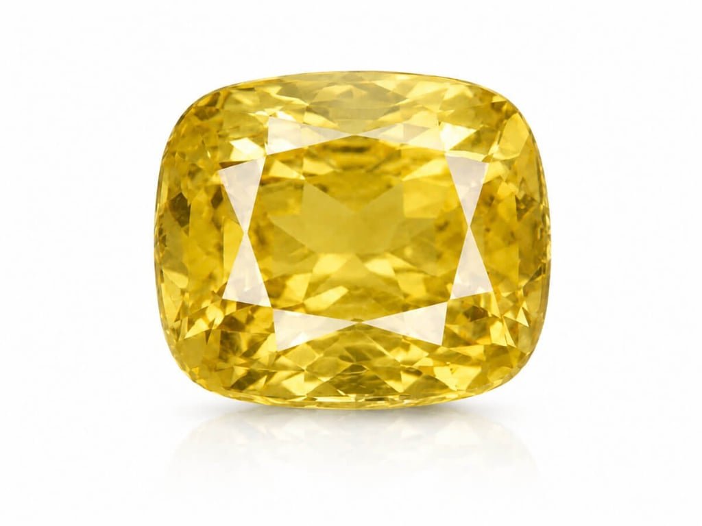 Yellow Sapphire (Pukhraj) gemstones at Ratna Gems.